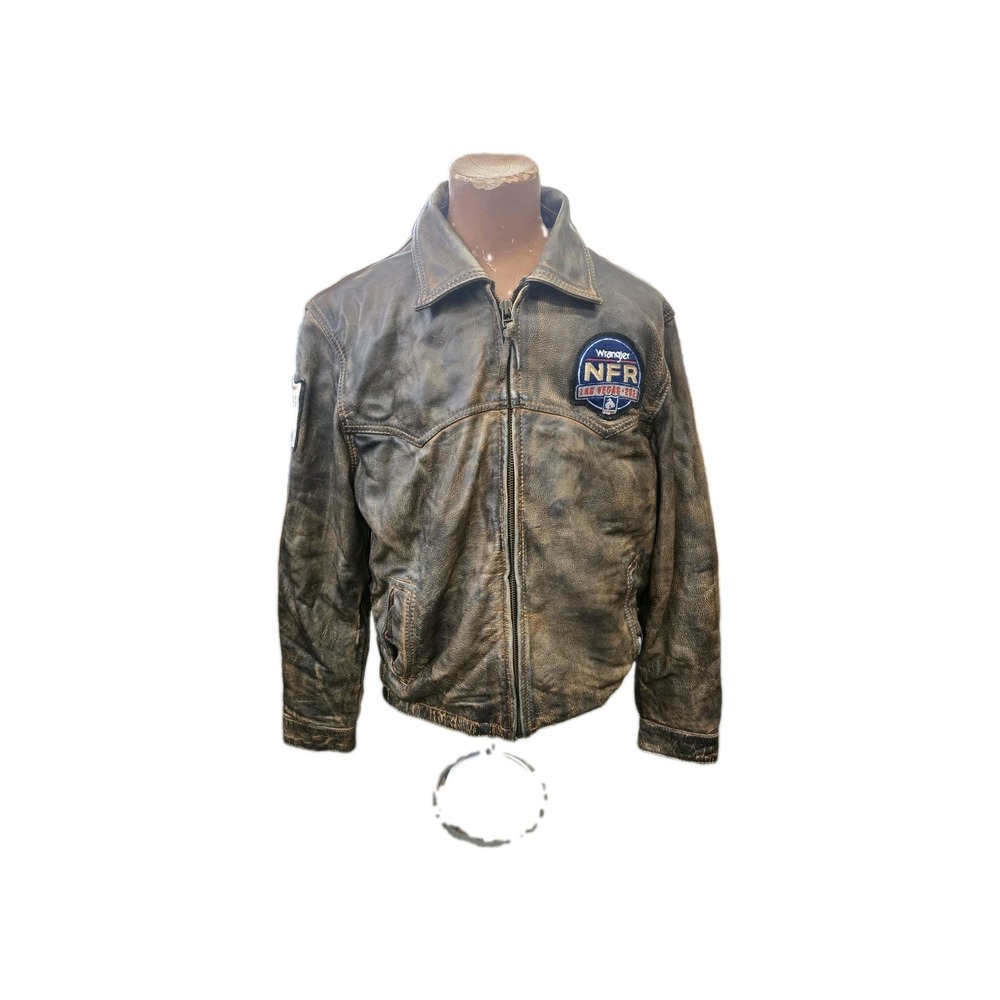2021 Wrangler NFR LEATHER JACKET Medium RARE!